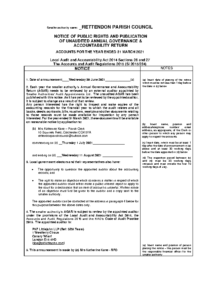 Notice of Exercise of Public Rights 2021