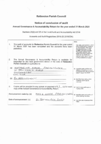Notice of Conclusion of Audit