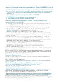 2024-2025 Annual Governance and Accountability Return